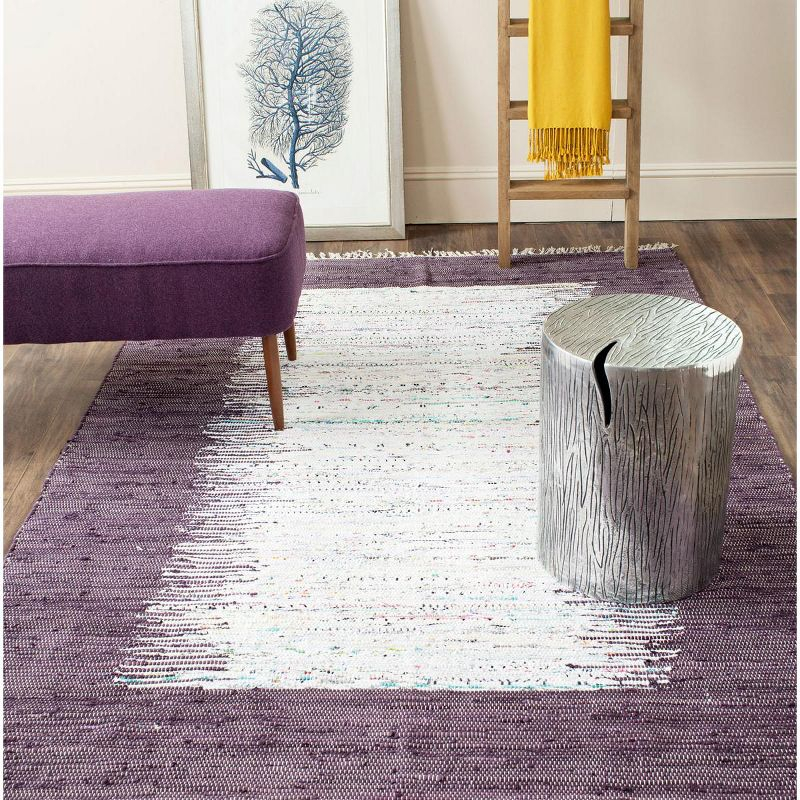 Montauk MTK711 Hand Woven Indoor Area Rug - Ivory/Purple - 6'x9' - Safavieh.