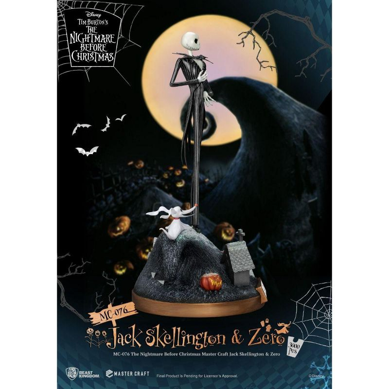 The Nightmare Before Christmas Master Craft Jack Skellington & Zero