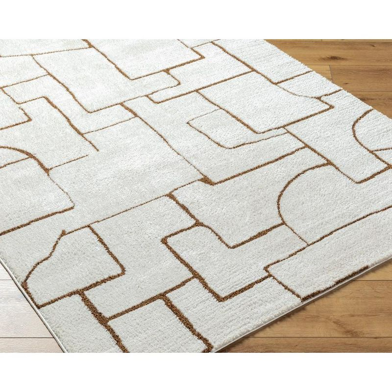 Mark & Day Kendl 2'7"x7'3" Runner Woven Indoor Area Rugs Ivory/Brown