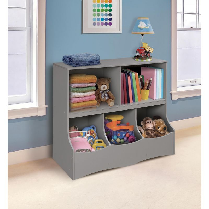 Badger Basket Multi-Bin Storage Cubby - Gray
