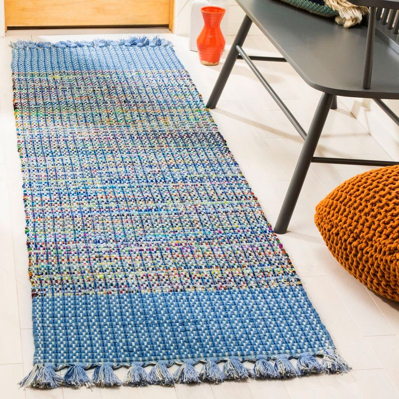 Montauk MTK972 Hand Woven Accent Rug - Blue/Multi - 2'6"x4' - Safavieh.