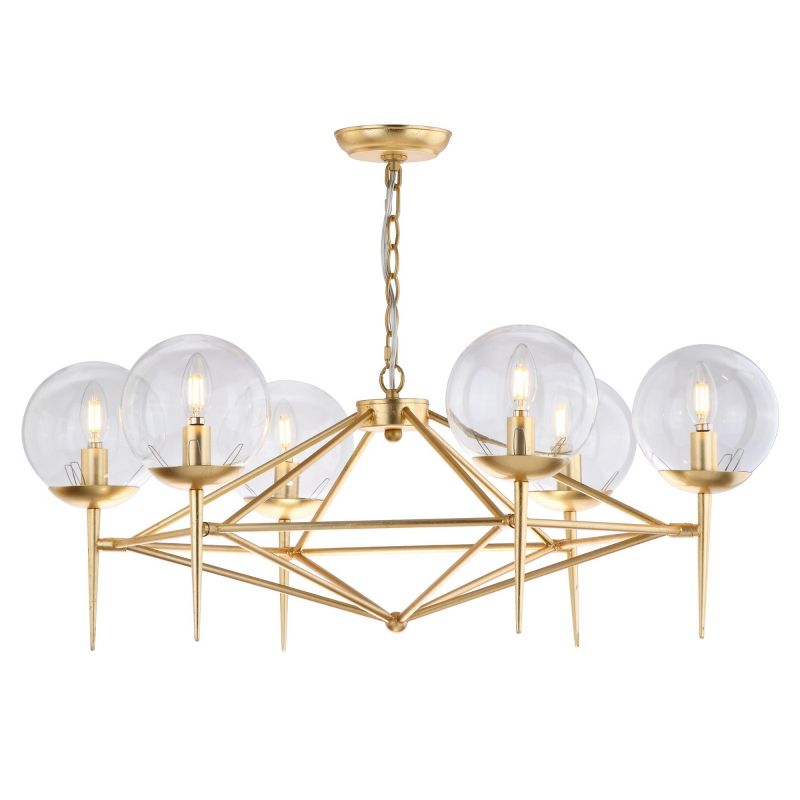 Greyor 6 Light 34" Chandelier - CHA4001 - Gold - Safavieh