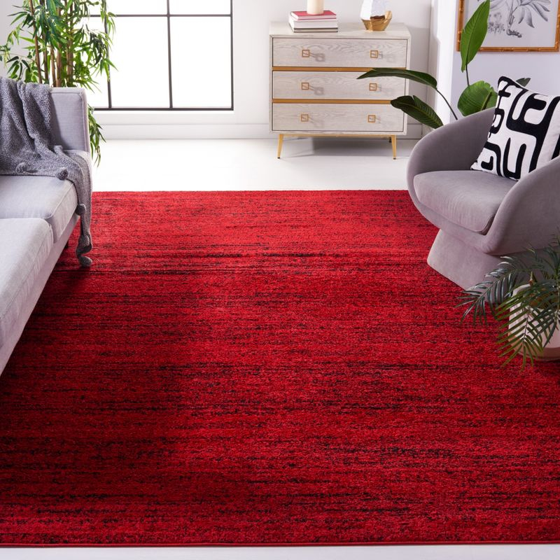 Adirondack ADR117 Machine Made Indoor Area Rug - Red/Black - 6'x9' - Safavieh