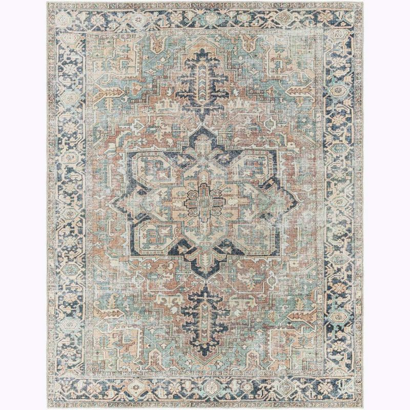 Hauteloom Rectangle Area Rug   Brick Red