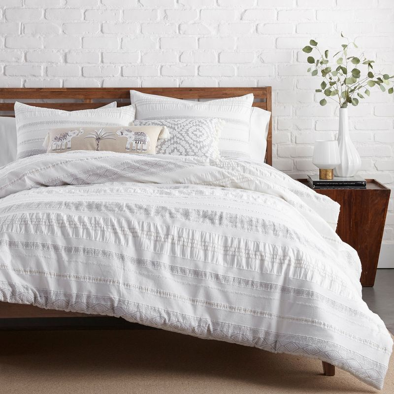 Pickford King/Cal King Comforter Set - Taupe, Grey & Cream - Levtex Home