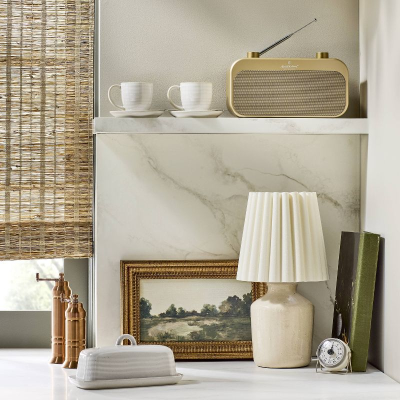 Portable Brass Finish AM/FM Bluetooth Radio - Hearth & Hand™ with Magnolia