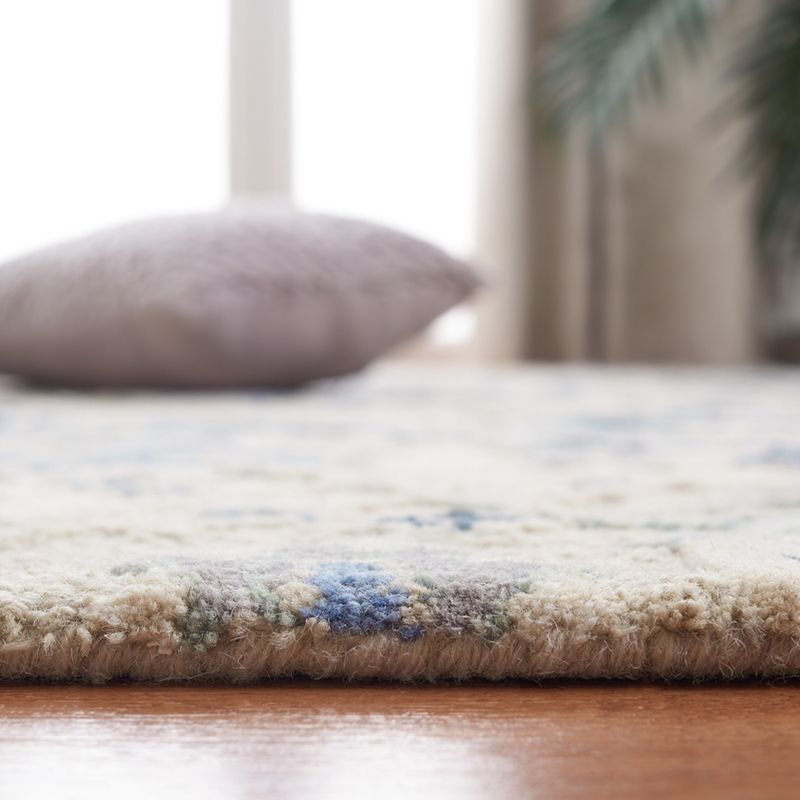 Glamour GLM622 Hand Tufted Area Rug - Beige/Blue - 4'x6' - Safavieh.