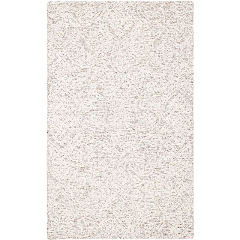 Metro MET998 Hand Tufted Indoor Accent Rug - Natural/Ivory - 3'x5' - Safavieh