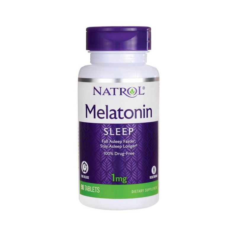 Natrol Dietary Supplements Melatonin Time Release 1 mg Tablet 90ct.