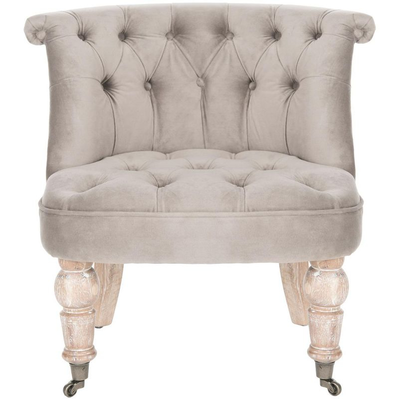 Carlin Tuffted Chair - MCR4711 - Mushroom - Safavieh