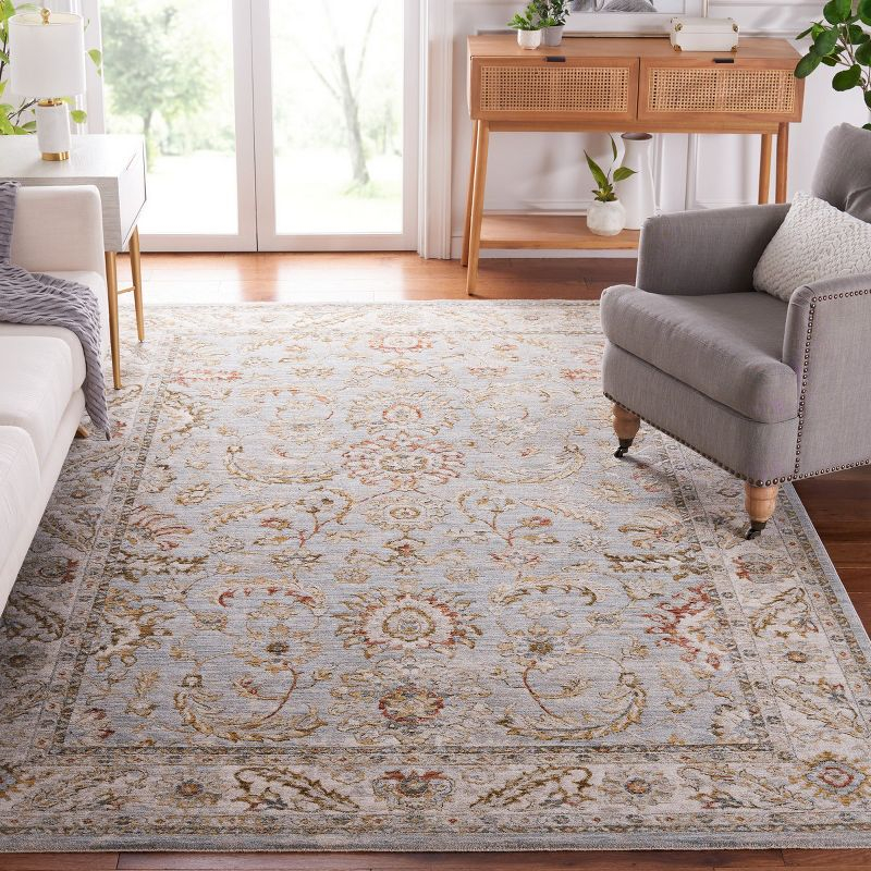 Hamilton HLT108 Power Loomed Area Rug - Blue/Gold - 8'x10' - Safavieh.