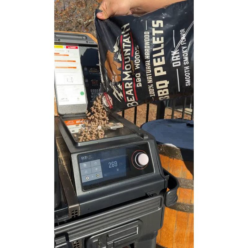 Bear Mountain BBQ Premium All Natural Hardwood Red and White Oak Wood Chip Pellets for Outdoor Gas, Charcoal, and Electric Grills, 20 Pounds (2 Pack)