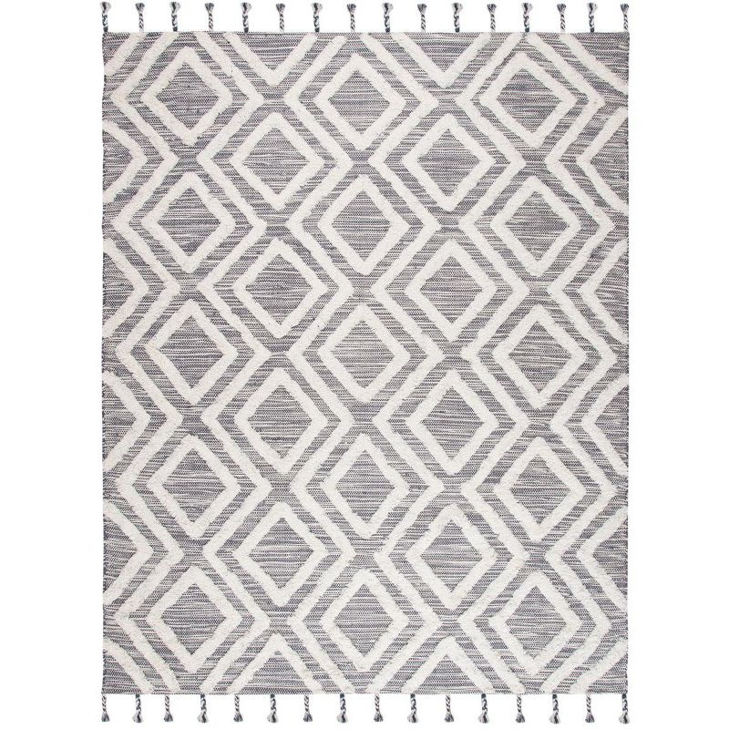Kenya KNY331 Hand Tufted Area Rug - Grey/Ivory - 8'9"x11'9" - Safavieh.