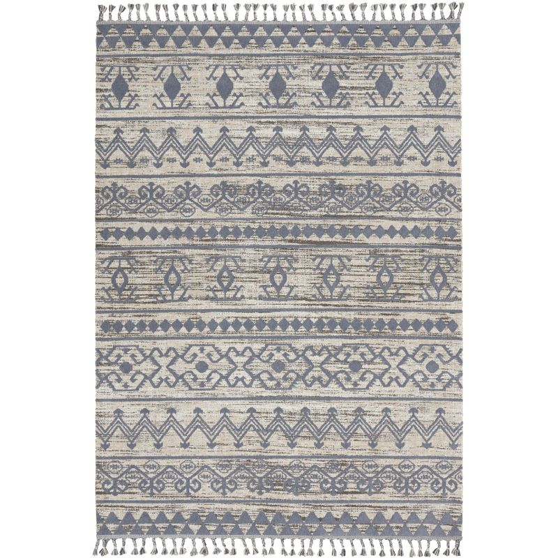 Nourison Asilah 5'3" x 7'11" Mocha/Charcoal Abstract Indoor Rug ASI03