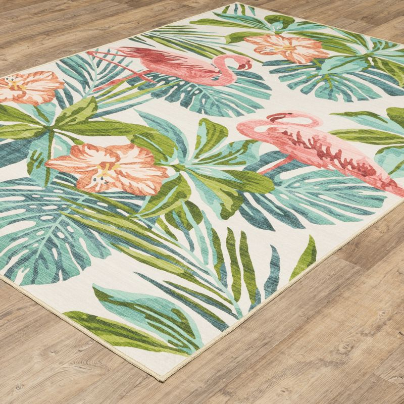 Oriental Weavers Fiji FIJ08 Beige/ Multi Indoor/Outdoor Area Rug - 5' x 7'