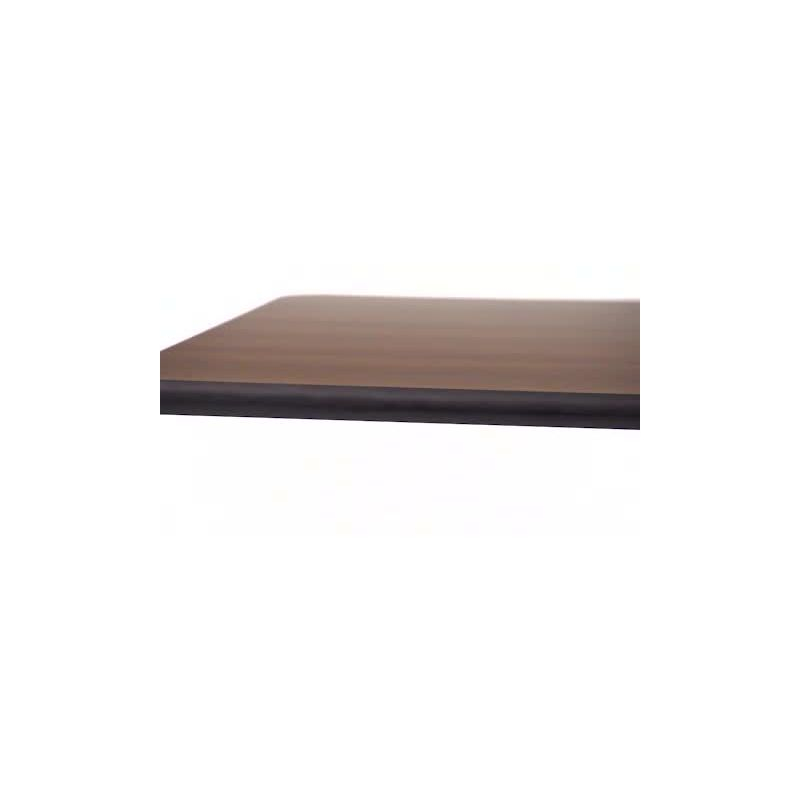 Flash Furniture 30'' x 42'' Rectangular Table Top with Black or Mahogany Reversible Laminate Top