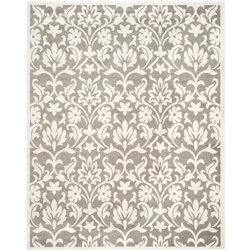 Amherst AMT424 Power Loomed Indoor Area Rug - Dark Grey/Beige - 8'x10' - Safavieh