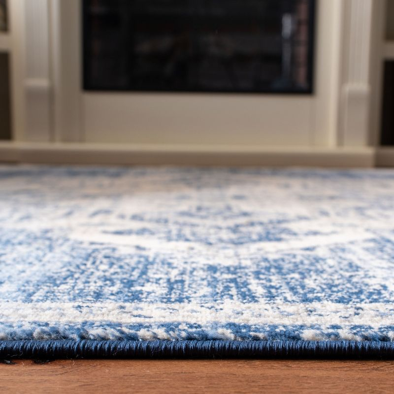 Brentwood BNT865 Power Loomed Indoor Area Rug - Ivory/Navy - 6'x9' - Safavieh