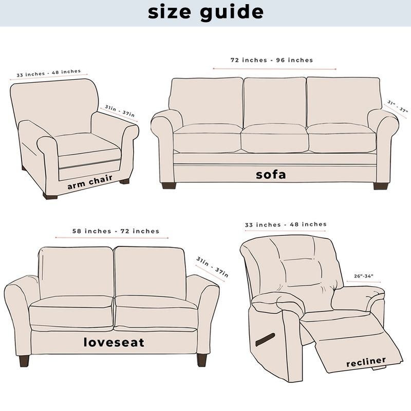 Great Bay Home Stretch Velvet-Plush Washable Sofa Slipcover