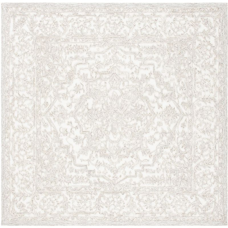 Trace TRC302 Hand Tufted Area Rug - Ivory/Natural - 6'x6' - Safavieh.