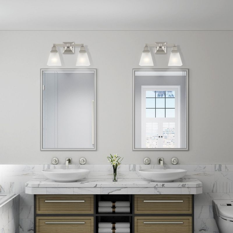 Livex Lighting Mission 2 - Light Vanity in  Brushed Nickel
