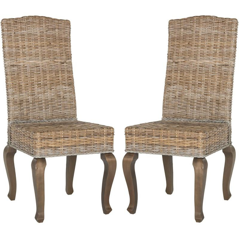 Milos Dining Chair (Set of 2) - Grey - Safavieh