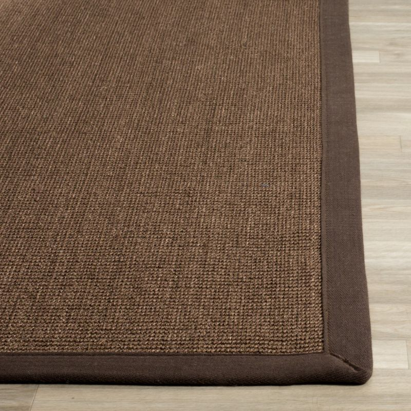 Natural Fiber NF131 Power Loomed Indoor Area Rug - Brown/Brown - 4'x6' - Safavieh
