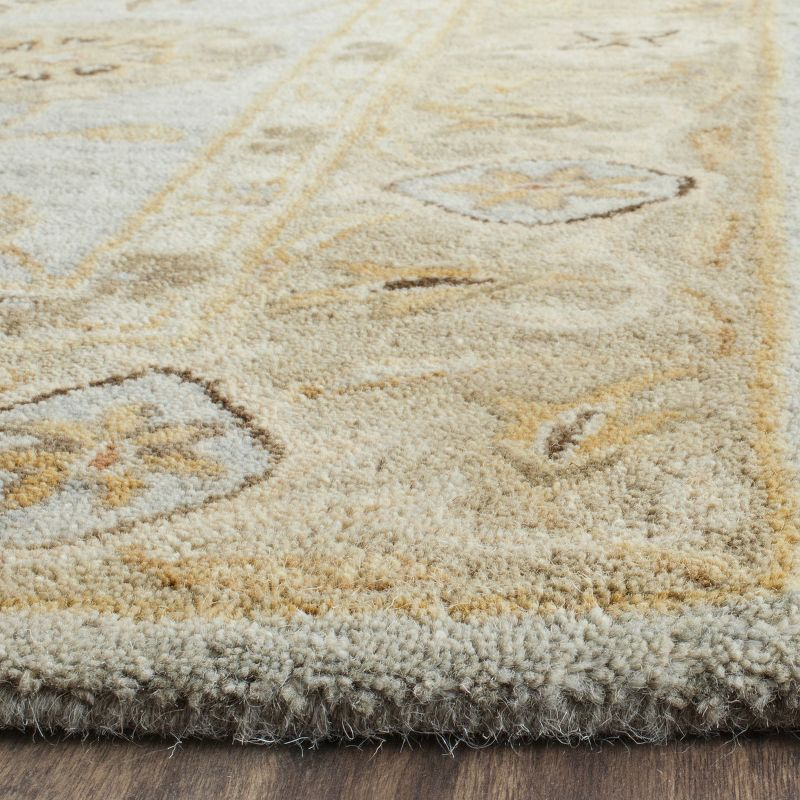 Antiquity AT856 Hand Tufted Area Rug - Light Blue/Sage - 3'x5' - Safavieh.