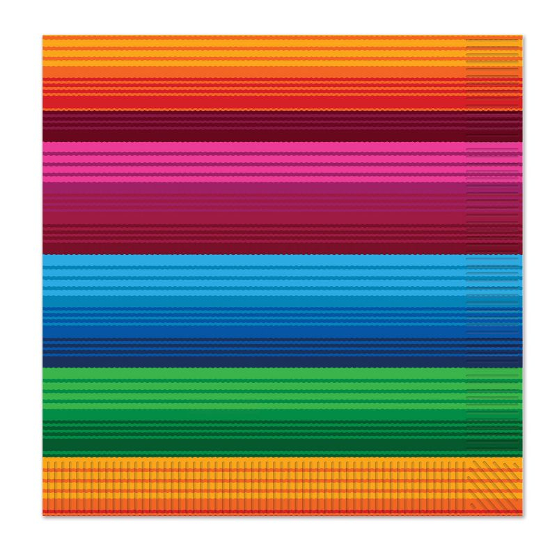 Beistle Fiesta Luncheon Napkins, (48/Pkg) Multicolored
