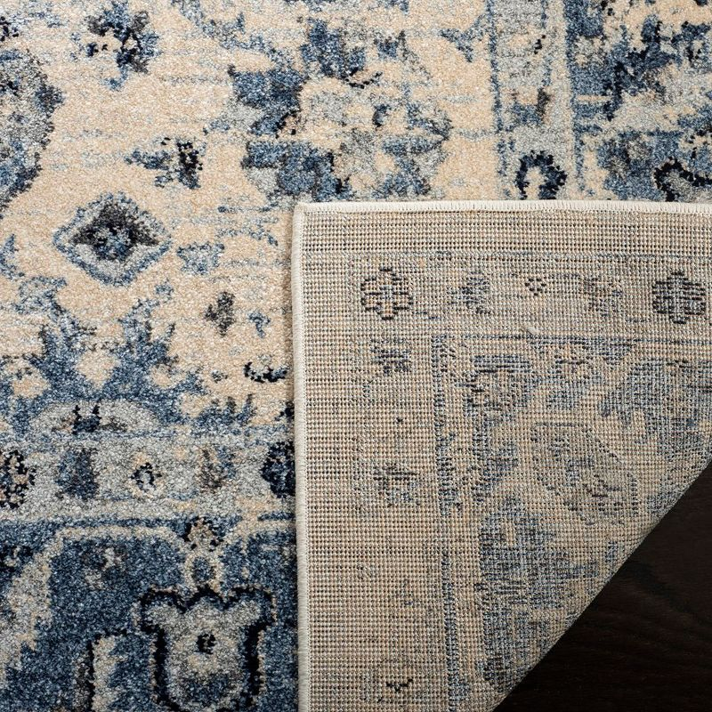 Charleston CHL413 Loomed Indoor Area Rug - Ivory/Blue - 8'x10' - Safavieh
