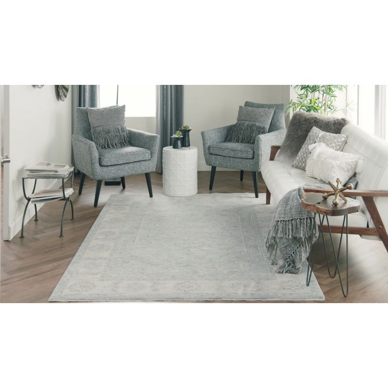 Nourison Asher ASR02 Indoor only Area Rug - Grey 5'3" x 7'8"