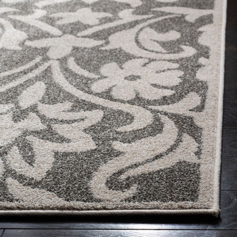 Amherst AMT424 Power Loomed Indoor Area Rug - Dark Grey/Beige - 8'x10' - Safavieh