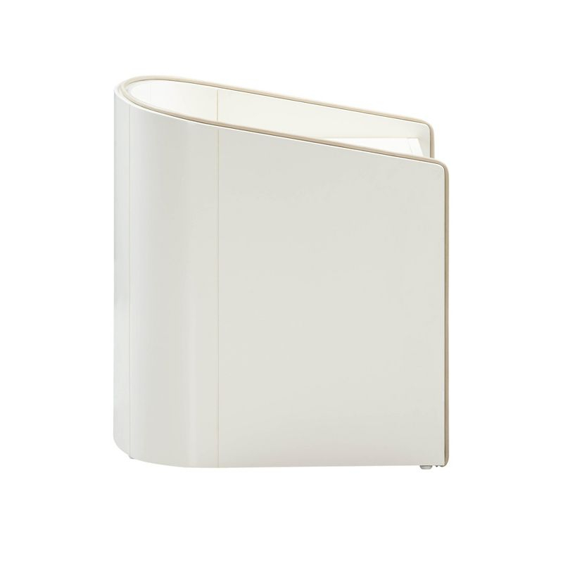 Collins Lacquer Nightstand Cream 21.9"W x 19"D x 21.5"H