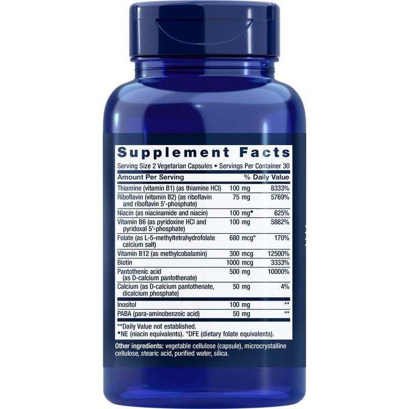 Bioactive Complete B Complex by Life Extension  -  60 VegCap