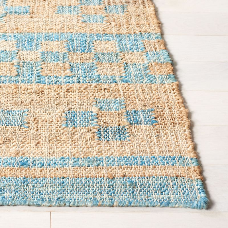 Kilim KLM757 Hand Woven Area Rug - Blue/Natural - 7'x7' - Safavieh.