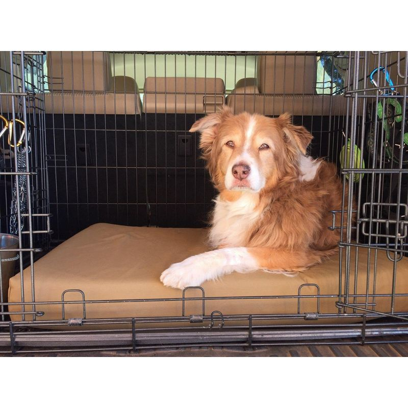 Big Barker 4" Orthopedic Crate Bed - Tan - Medium - 33.2" x 21.2" x 4"