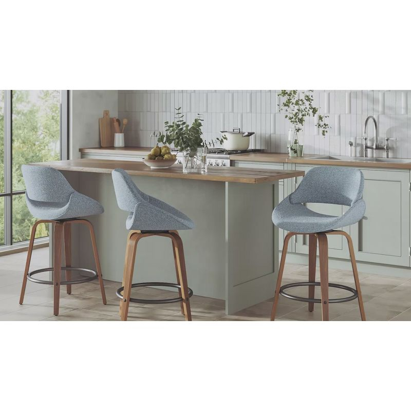 Set of 2 Fabrico Dining Chairs Black/Cream Faux Leather - LumiSource: Upholstered Metal Frame, Foam Padding