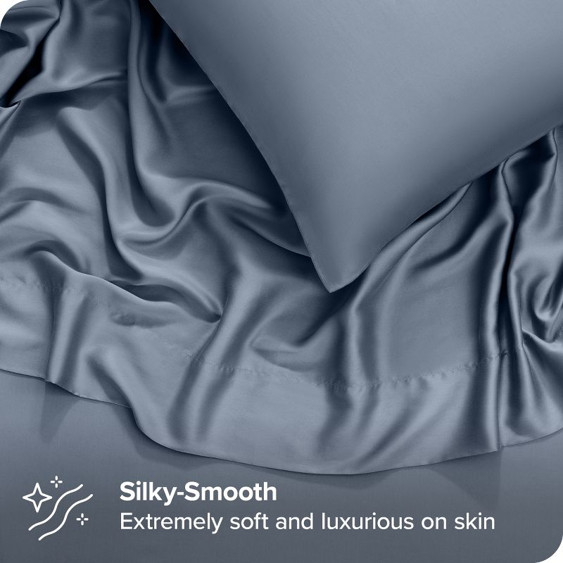 Twin XL Indigo TENCEL™ Lyocell Sheet Set by Bare Home
