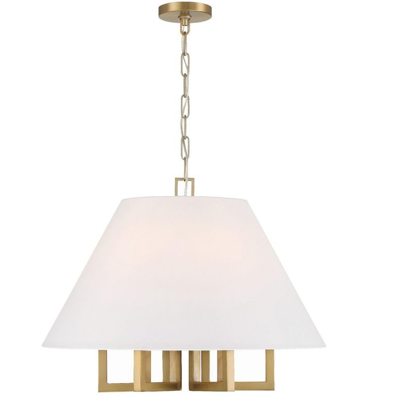 Crystorama Lighting Westwood 6 - Light Chandelier in  Vibrant Gold