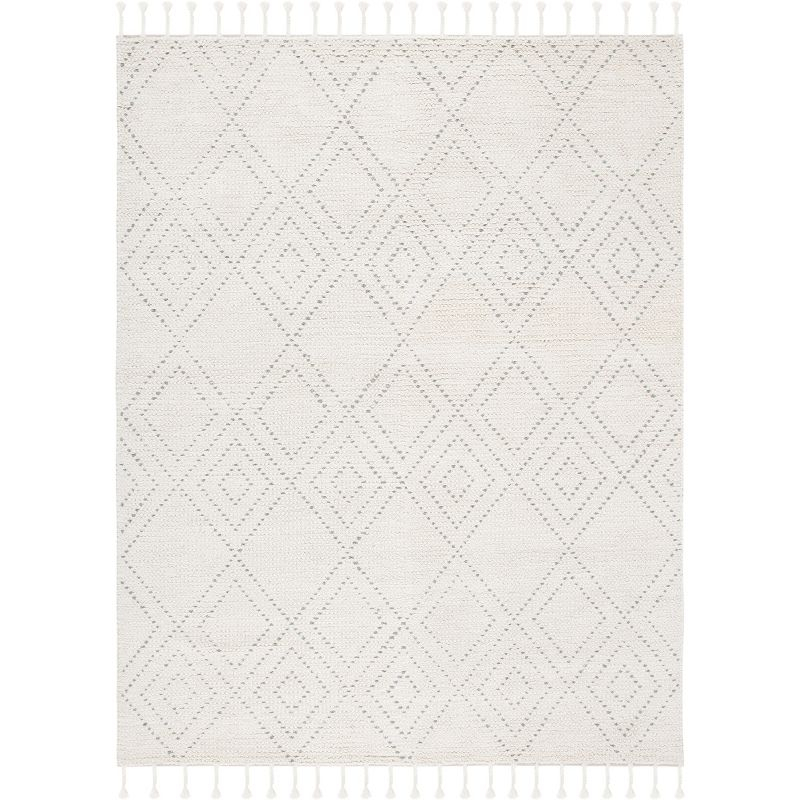 Casablanca CSB676 Hand Loomed Area Rug - Ivory/Grey - 8'x10' - Safavieh.