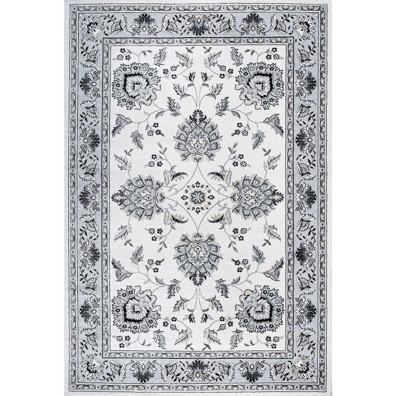 3'x 5' Cherie French Cottage Area Rug, Cream/Light Gray - JONATHAN Y