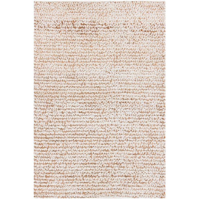 Classic Shag SG640 Hand Woven Area Rug - White/Beige - 4'x6' - Safavieh.