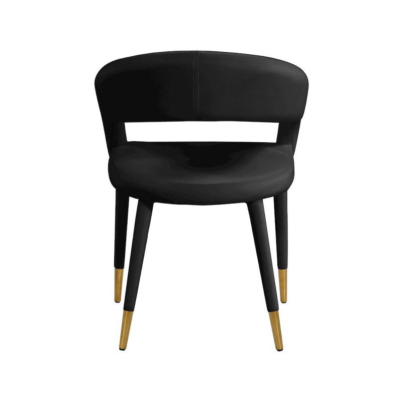 Meridian Furniture,Destiny Black Velvet Dining Chair