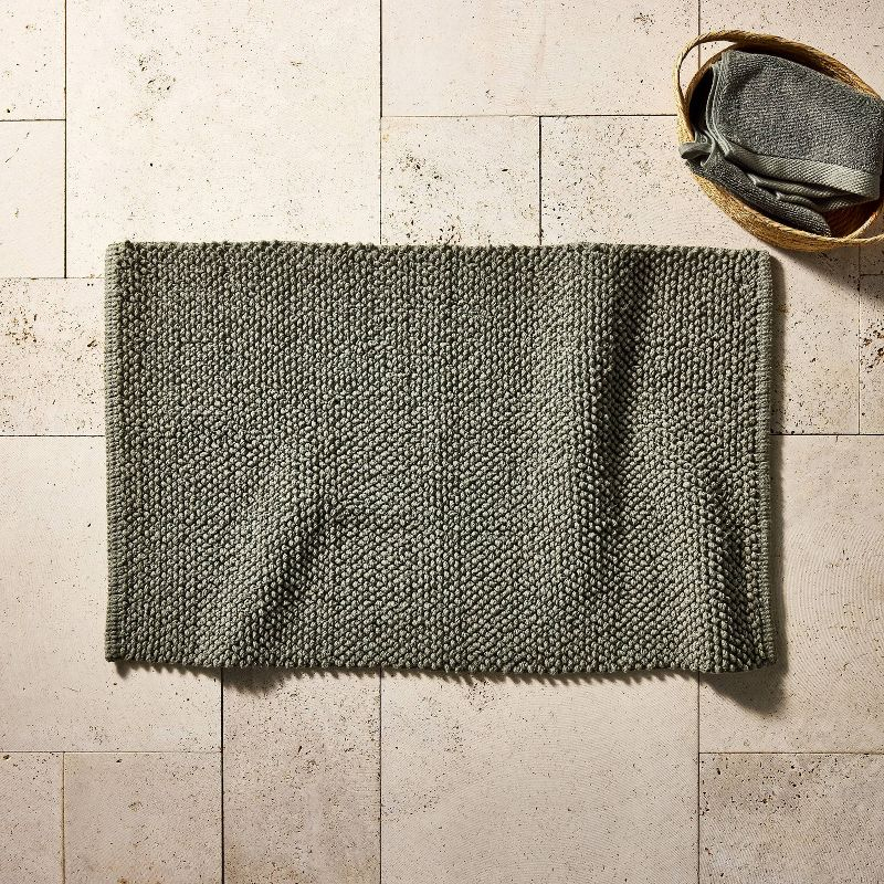 21"x34" Textured Bath Mat Clay - Casaluna™