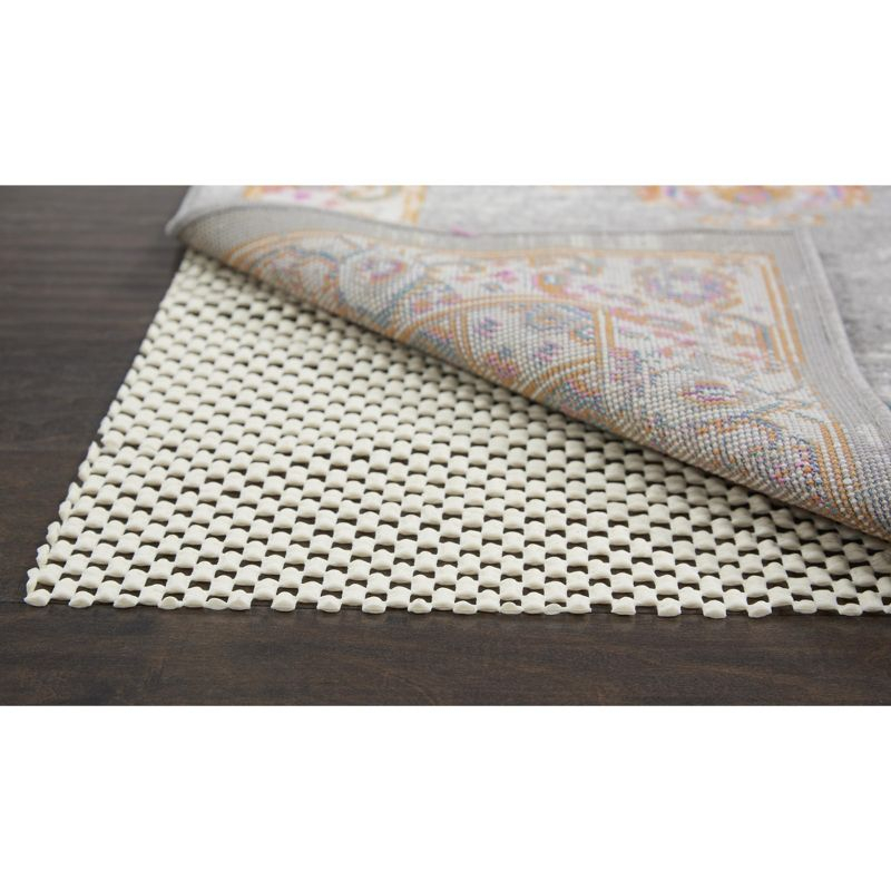 Grid-Loc Ivory 7'6" X 9'8" Non-Slip Rug Pag