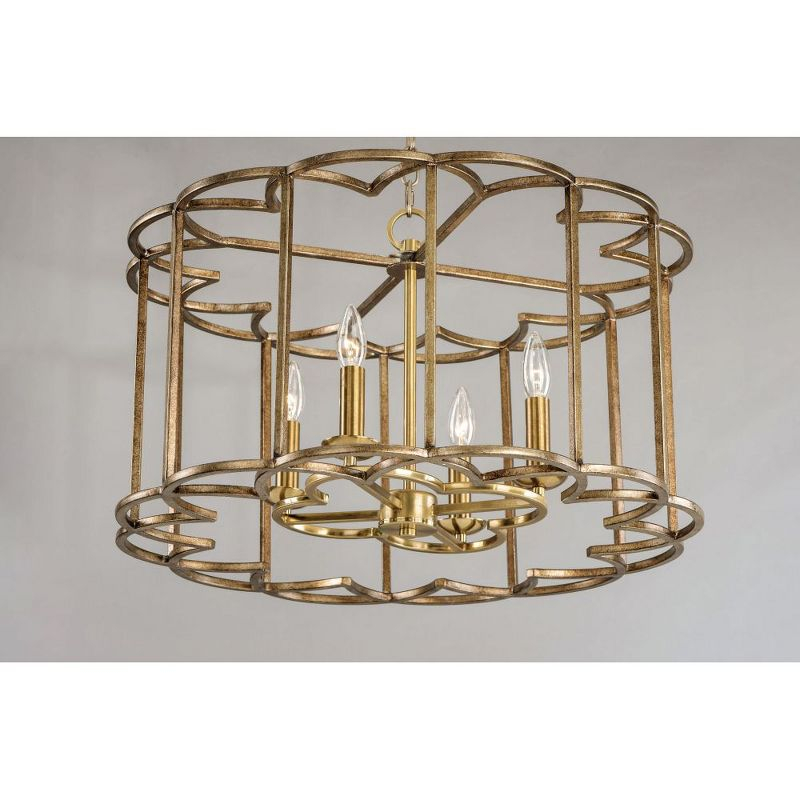 Maxim Lighting Helix 4 - Light Chandelier in  Bronze Fusion