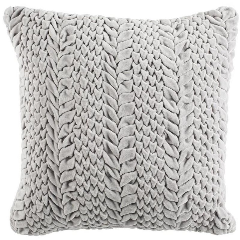 Barlett Pillow - Light Grey - 20"X20" - Safavieh