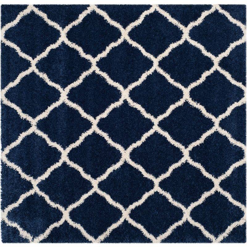 Hudson Shag SGH283 Power Loomed Indoor Accent Rug - Navy/Ivory - 2'3"x3'9" - Safavieh.