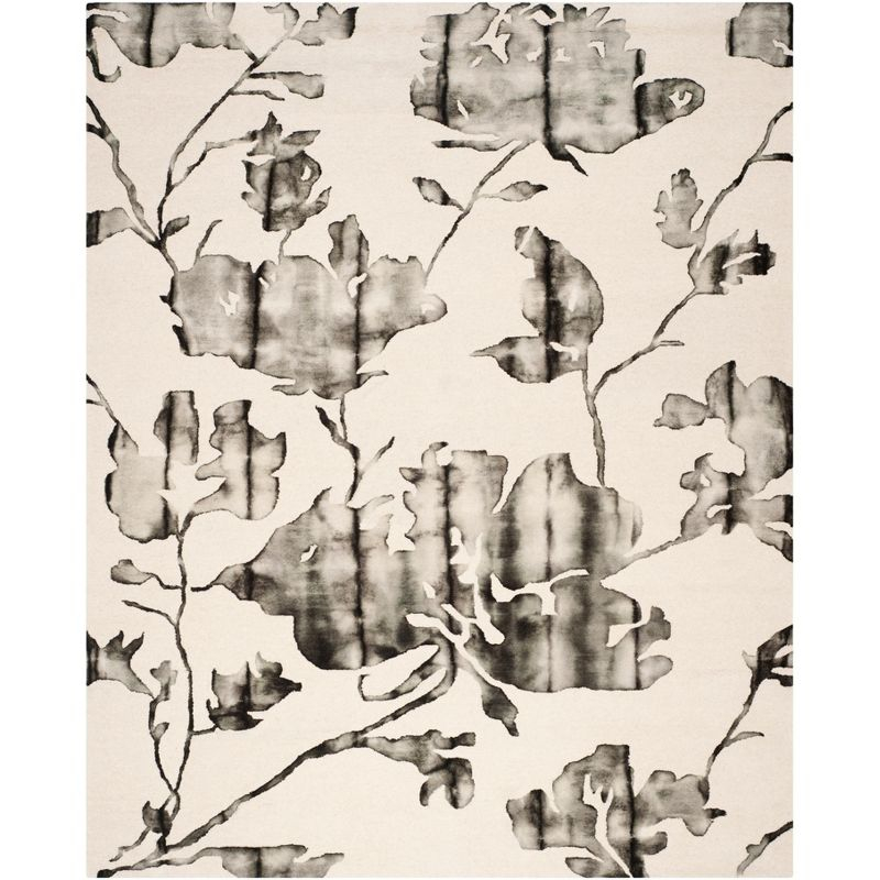 Dip Dye DDY716 Hand Tufted Area Rug - Ivory/Charcoal - 8'x10' - Safavieh.