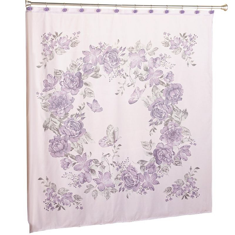 The Lakeside Collection Birmingham Floral Bath Collection - Shower Curtain